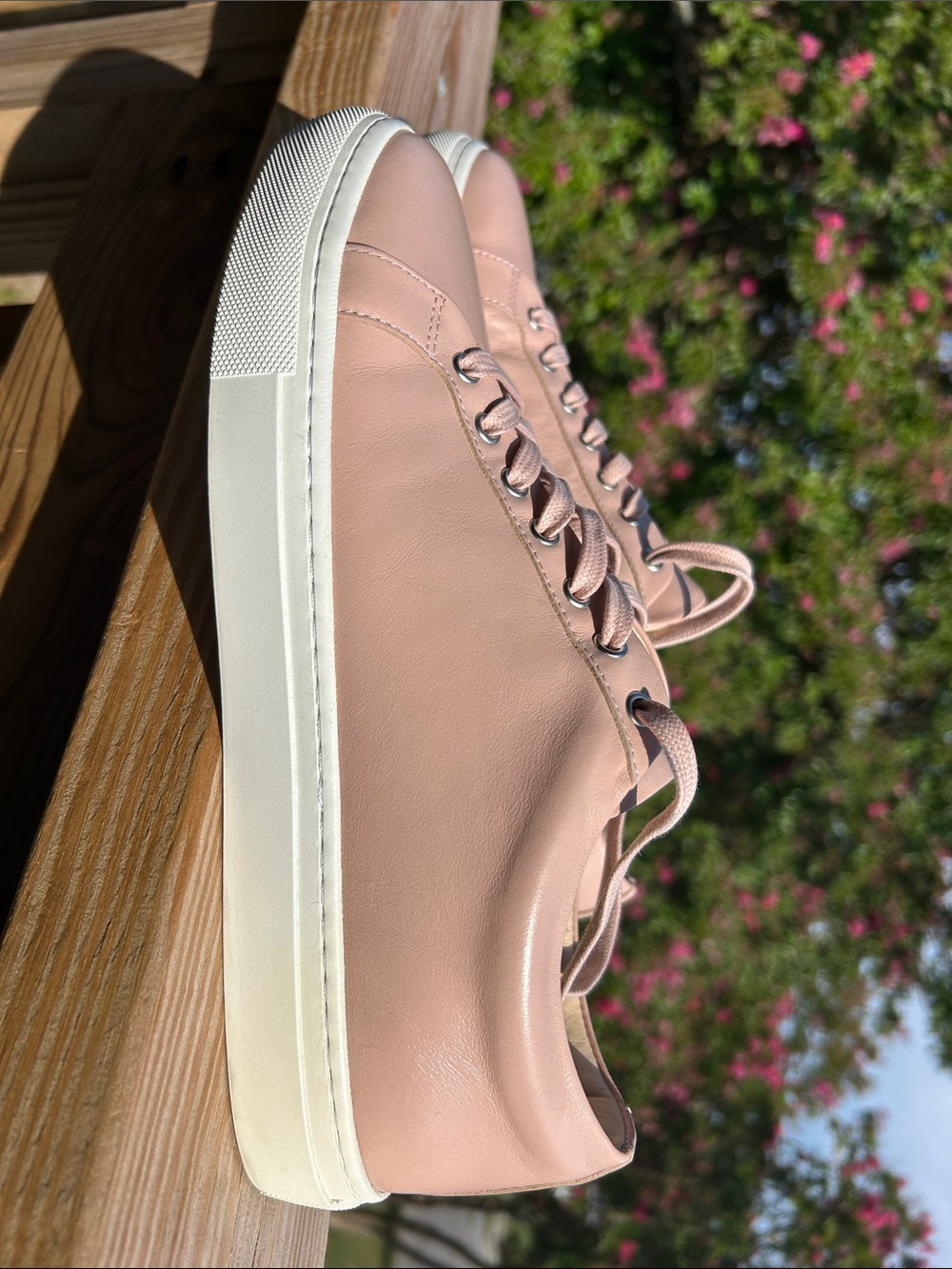 Casual Leather Sneakers in Pink